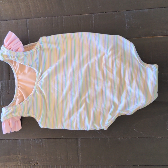 Pastel Stripe One Piece Swimsuit - Picture 2 of 4